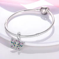 Encantos De Animal Colección Plata Francés Bulldog Gato Mariposa Ladybug Para Pulseras Originales Joyería Hechas a Medida - details 58