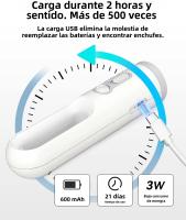 Luz Nocturna Sensor De Movimiento LED 2 En 1 Linterna Portátil Con Sensor De Atardecer a Medianoche Para Dormitorio Baño Lectura Camping - details 6