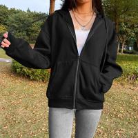 Sudadera De Mujer Con Capucha Y Cremallera De Primavera Otoño Color Sólido Manga Larga Bolsillos Cierre De Cremallera Exteriores - details 61