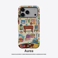 Carcasa Aurea Matte Bumper Para iPhone 17 16 15 14 plus 13 pro Max Resistente a Golpes Y Choques Material PC TPU Antisuciedad Y Antideslizante Diseño De Gato En Hogar - details 3