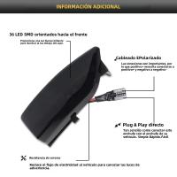 2pcs Luz Indicadora De Señal Dinámica LED Para Espejo Lateral Ford Everest 2015-2019 Ranger T6 Raptor Wildtrak 12v T10 Negro ABS/LED - details 1