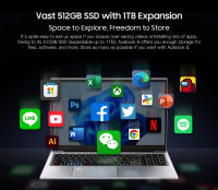 Laptop Blackview AceBook 8 15.6 inch Intel N150 Processor 16GB RAM 512GB SSD + expandable to 1TB Windows 11 Home 15.6 inch - details 13