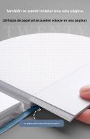 Libro De Exhibición A4 Con 100 Bolsillos Soporte Para Documentos De 160 Lados Para Presentaciones Negocias - details 3