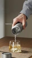 COOKER KING Taza De Té Aislada De Titanio Puro 450ml Con Estrador De Té Y Función De Infusión Para Negocios Y Viajes - details 12
