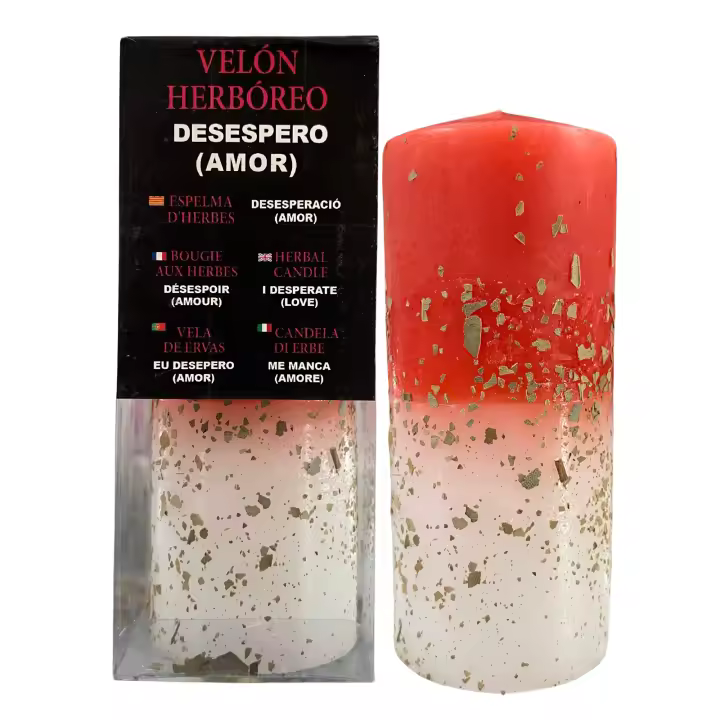 KARMA - Velón Herbóreo de Desespero para el Amor | Vela Especial con Hierbas Potenciadoras - 1