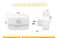 Lámpara Nocturna LED Con Sensor De Movimiento Para Niños Decoración De Dormitorio Pasillo Y Escaleras Luz Nocturna Para Cama EU US Plug - details 2