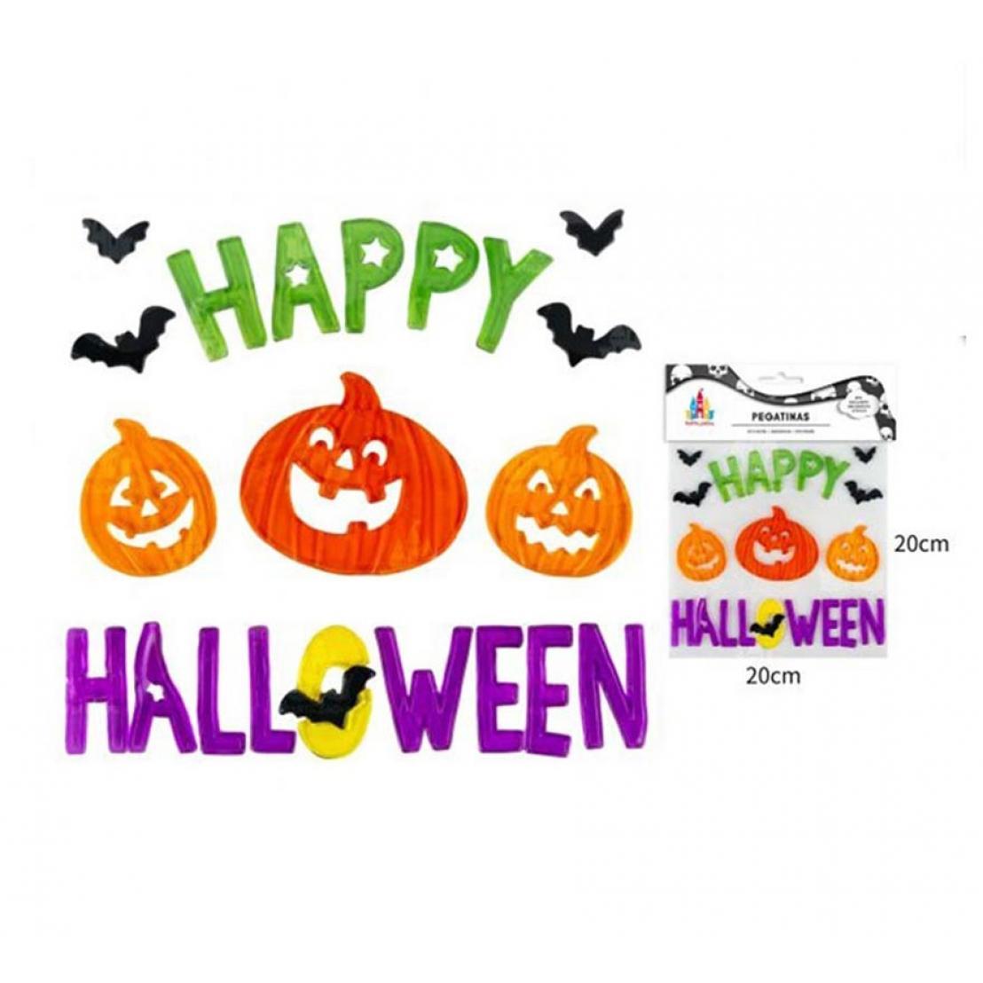 Partilandia Pegatina Gel Calabaza Happy Halloween