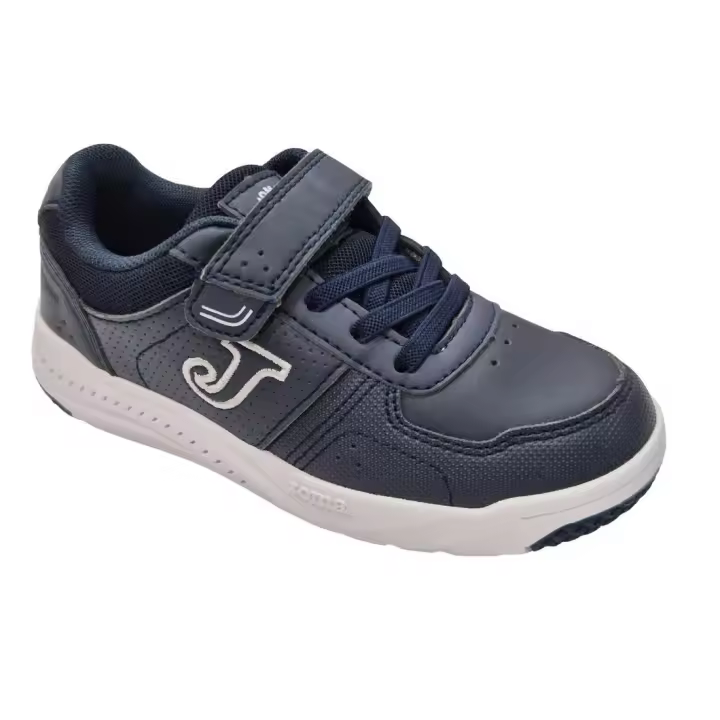 Zapatillas Deportivas Con Velcro Y Elasticos Para Niñas, Marca Joma, En Color Marino. Joma Harvard - 1