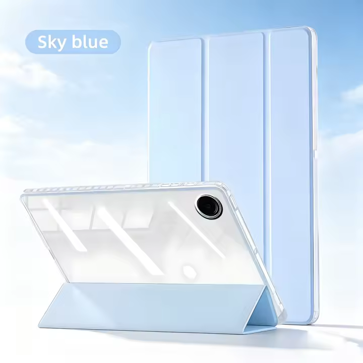 Funda Magnética De Plegable Inteligente Con Soporte Para Lápiz Transparente Para Samsung Galaxy Tab A11 +Plus SM-X230 2025 / A9+ plus SM-X210 2023 Cubierta Protectora De Cuero Artificial - 1