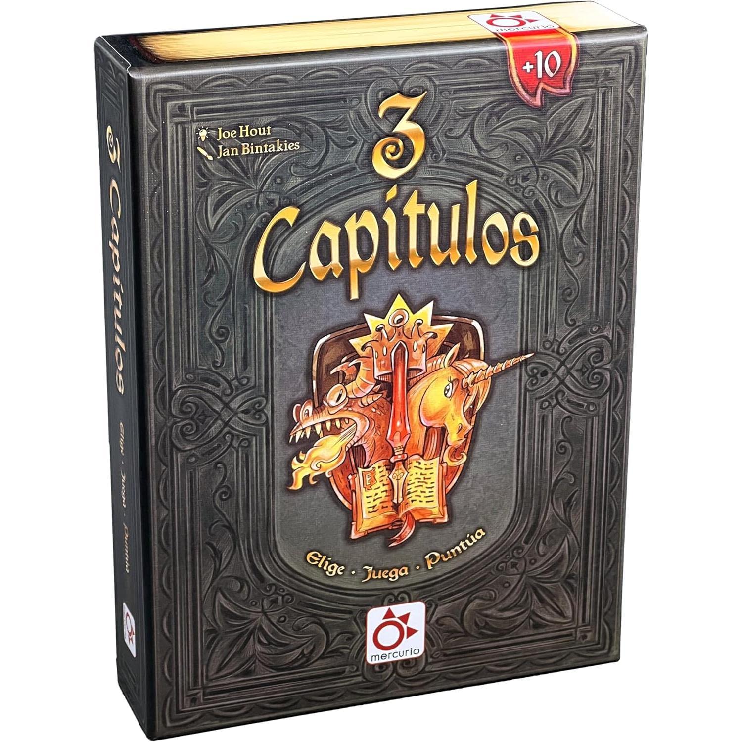 MERCURIO - 3 CAPÍTULOS - Juego de Cartas Familiar - 2 a 6 Jugadores - 50 Cartas - Ilustraciones muy bonitas - Temática de Cuentos y Leyendas - Duración 30 min