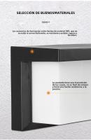 Lámpara De Pared Exterior LED Impermeable IP66 Con Sensor De Movimiento Iluminación Moderna Para Porche Balcón Jardín - details 4