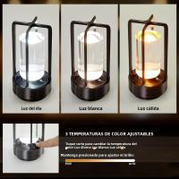 Lámpara De Mesa Inalámbrica LED Recargable Para Camping Al Aire Libre Iluminación Creativa Para Restaurante Luz Nocturna beside - details 5