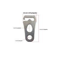 2/4Pcs Ajustador De Tienda De Camping Con Correa De Viento Hebilla De Acero Inoxidable Para Sujeción De Vela Y Poles De Toldo Accesorio Para Tienda De Camping - details 4