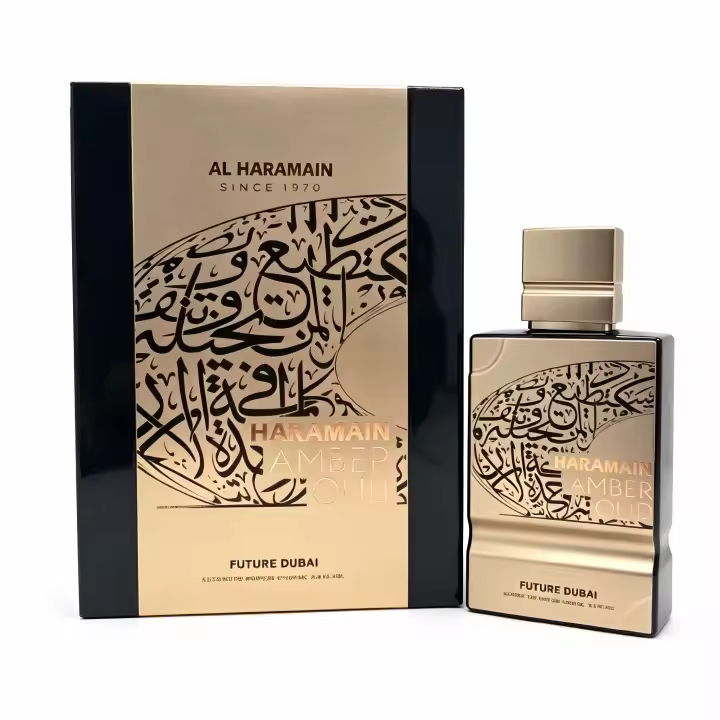 Perfume Unisex Al Haramain Amber Oud Future Dubai Extrait de Parfum 100ml | Fragancia Oriental Ámbar Oud, Notas de Naranjo y Frutas Tropicales, Larga Duración - 1