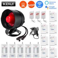Sistema De Alarma De Seguridad Doméstica KERUI Con Altavoz Y Silbato WIFI 110db Control Remoto a Través De Tuya Sensor De Movimiento Y Puertas Ventanas Para Casa - details 20
