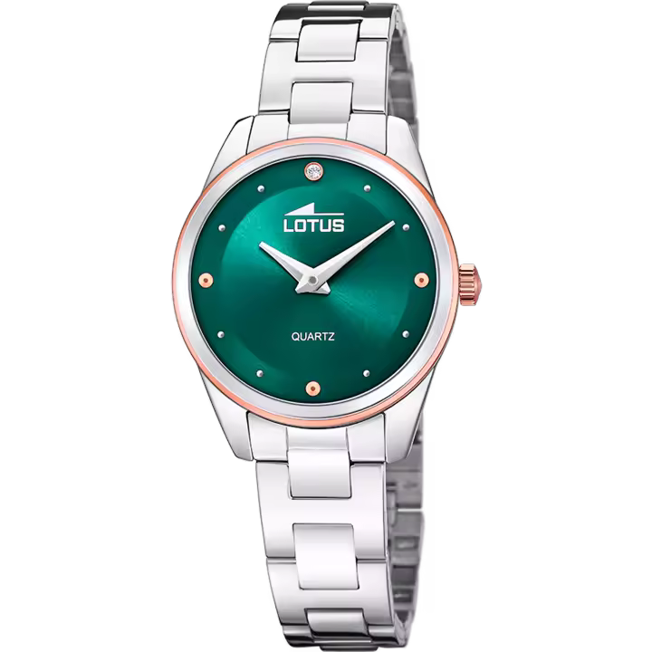 Reloj LOTUS Mujer Trendy 18795/5 - Acero inoxidable con esfera verde - WR 50m - 1