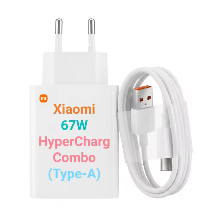 Xiaomi 67W HyperCharge Combo (Type-A) - Carga Rápida 67W, USB-A, Compatible PD, 10 Protecciones, Compacto para Viaje - 1