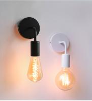 Lámpara De Pared Moderna Nórdica En Hierro Negro E27 Iluminación Interior Para Dormitorio Baño Decoración Industrial Sconce Luz De Pared - details 6