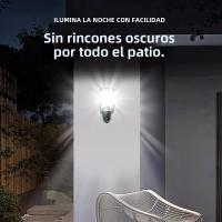 Lámpara Solar Exterior IP65 108 COB Con Sensor Y Control Remoto 3 Modos De Iluminación Luz De Seguridad Para Jardín Patio Camino - details 6