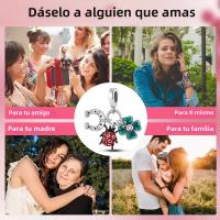 Encantos De Viaje Para Café Plata Charms Para Perros Y Gatos Corazón De Cuentas Adecuados Para Pulsera Original DIY Tendencia Clásica Vintage Romántica - details 402