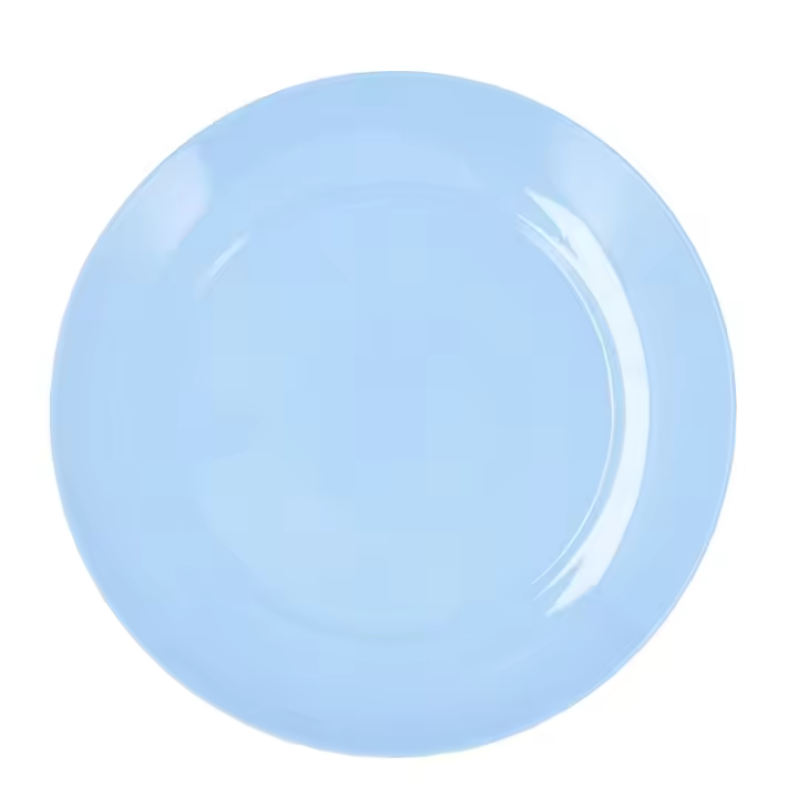 LUMINARC APY PARADISE AZUL Plato Llano Opal 25CM Azul Brillo Fabricado en Francia Apilable - 1