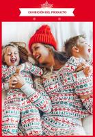 Pijamas De Navidad Para Familia 2023 Adecuado Para Padres Y Hijos Ropa De Año Nuevo Talla 4-6Años Material Poliéster Estilo Divertido Y Cálido Conjunto De Pijamas Para Todas Las Estaciones - details 4