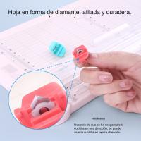 Cortadora De Papel Portátil KW-trio 12.6 Pulgadas Con Cabeza De Corte De Línea De Plegado Y Borde Recto Para Artesanía De Escritorio - details 7