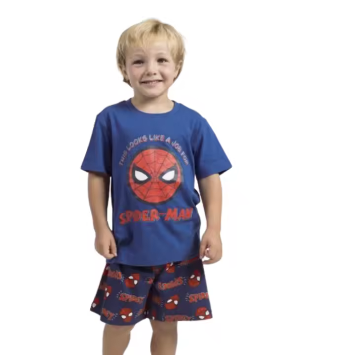 Pijama corto niño algodón Spiderman - 2900002649 - 1