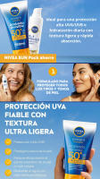 NIVEA SUN Pack ahorro - Contiene 2en1 Primer Serum Facial UV Diario Protección facial SPF50+ 30ml + Protege & Hidrata Loción Solar Acabado Invisible SPF50 - details 0
