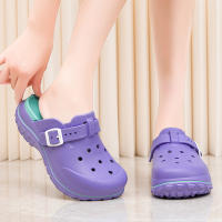 Sandalias De Playa Para Mujer Verano Antideslizantes Con Punta Cerrada Suela Gruesa Estilo Roman Closure Pull on Material EVA - details 3