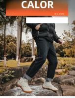 Botas De Invierno Para Hombre Botines De Nieve Antideslizantes Y Cálidos Con Peluche Casual Ligeros Para Senderismo - details 2