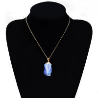 Collar De Gota De Amatista Irregular Para Mujer Collar De Cristal Sanador De Chakra Piedra De Citrine Regalo De Cumpleaños - details 1