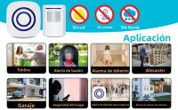 Timbre De Puerta Inalámbrico Sensor De Seguridad Llamada Bell Notificación Bell Ping Pong Prevenção De Segurança Sensor De Movimiento Inalámbrico - details 7
