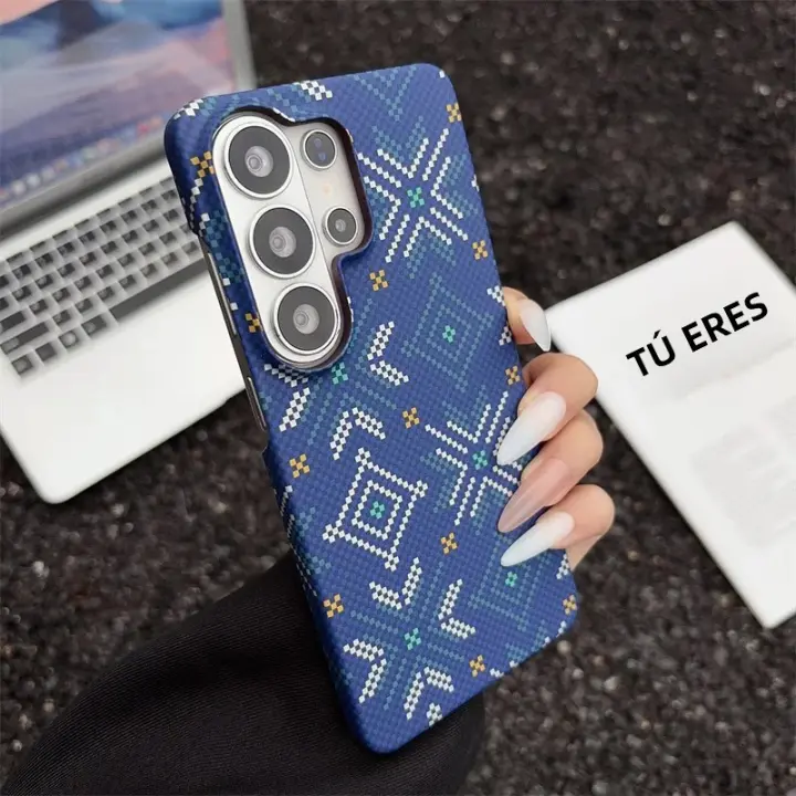 Funda De Teléfono Magnética De Fibra De Carbono Para Samsung Galaxy S26 S25 plus Ultra Carga Inalámbrica Protectora Antichoque Dureza Alta Resistente a Arañazos Y Huellas - 1
