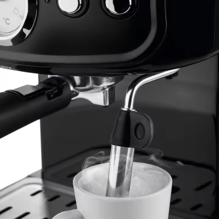 Cafetera Espresso Ufesa CE7244 Brescia de 20 Bares con Vaporizador Orientable para Café Molido y Monodosis, Diseño Retro - 1