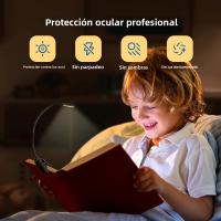 Luz De Lectura LED 7 Luces Recargable USB Con Clip Flexible 3 Niveles De Luz Cálida Y Fría Portátil Para Lectura Nocturna - details 12