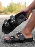 Zapatillas Casuales Para Hombre Impermeables Antideslizantes Con Suela Gruesa Resistente Al Desgaste Para Interior Y Exterior - details 1
