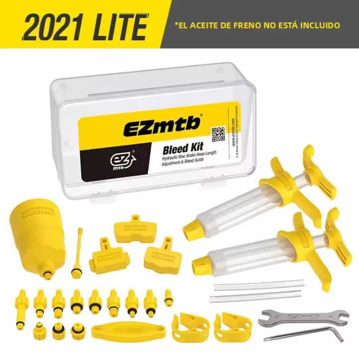 Herramienta De Mantenimiento De Frenos De Disco EZmtb Universal Metálica Para Cambio Y Inyección De Aceite Multifuncional Para Bicicletas - 1