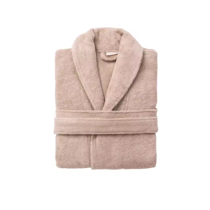 Albornoz S/M 100% algodón 360GSM beige Scalpers Home - 1