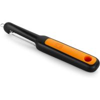 BRA Efficient Pelador Liso Forma I, Utensilio de Cocina, Ideal para Pelar o Hacer Finas Láminas de Fruta y Verduras (Patatas, Zanahorias), Pela Patatas, Apto para Lavavajillas, Mango Resistente y Ergonómico que Minimiza el Esfuerzo, Naranja - details 2