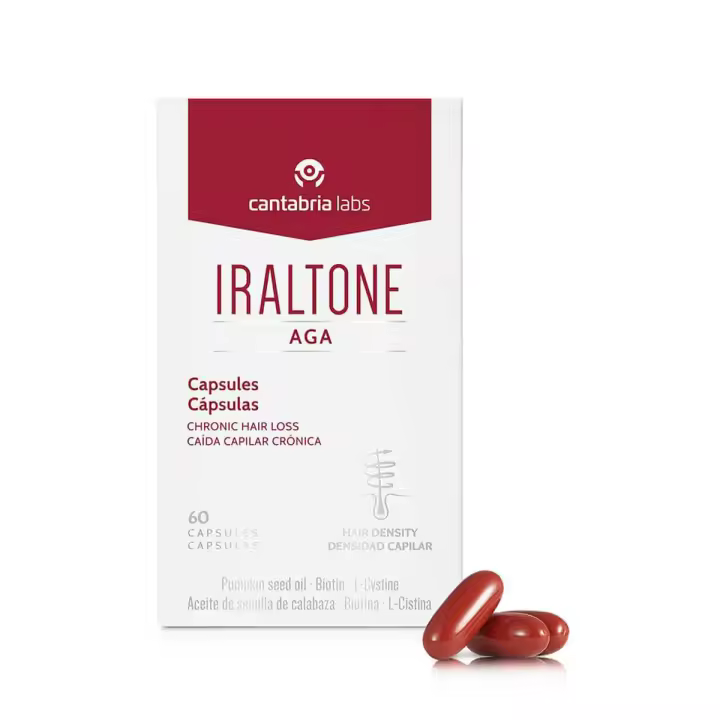 Iraltone aga concentrado nutricional anticaída 60 cápsulas - 1