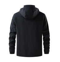 Chaqueta De Corrida Para Hombres Impermeable Y a La Viento Con Capucha Ligera Y Transpirable Ropa De Escalada Y Pesca - details 10