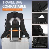Mochila Viaje Cabina Avion 40x20x25, Mochila de Cabina para Ryanair, Maletas de Viaje Cabina, Travel Backpack, Mochila Portatil Hombre Mujer, Equipaje de Mano Bolso Mochilas 20L - Negro - details 0