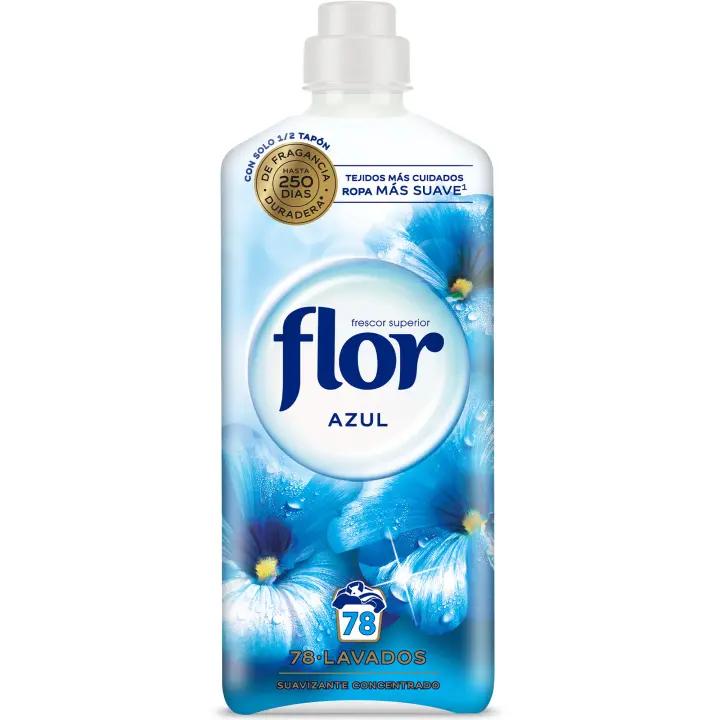 Flor Azul Suavizante Concentrado para la ropa 78 lavados - 1