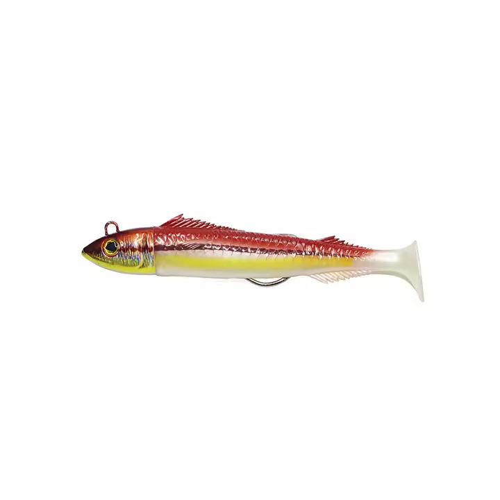 JLC Real Fish Vinilo Cebo Blando Pesca Jigging 60 mm Doble Combo 2 Montados - 1