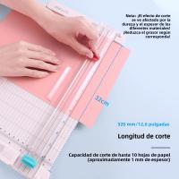 Cortadora De Papel Portátil KW-trio 12.6 Pulgadas Con Cabeza De Corte De Línea De Plegado Y Borde Recto Para Artesanía De Escritorio - details 12