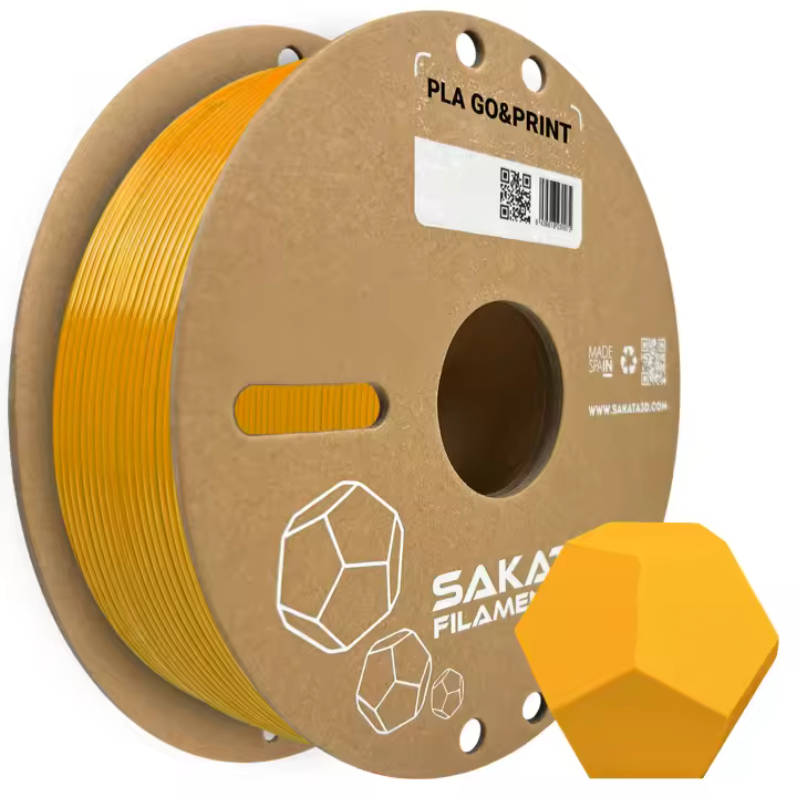 PLA GO&PRINT 1Kg 1,75mm Fácil de Imprimir MARCA SAKATA 3D FILAMENTS Directo de Fabrica Filamento 3D Máxima Facilidad de Impresión Impresora 3D Filamento para Impresora 3D - 1