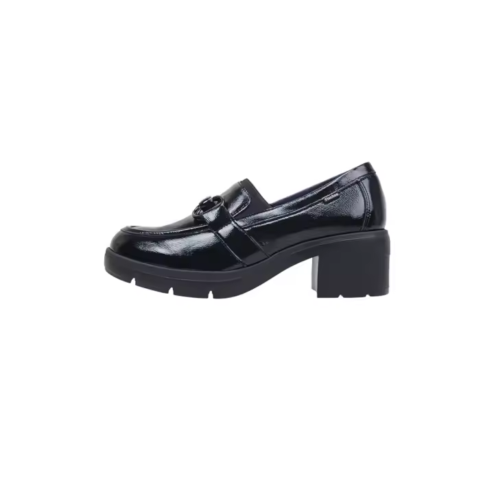 Fluchos F2111 Mocasines Con Tacón Mujer Negro - 1