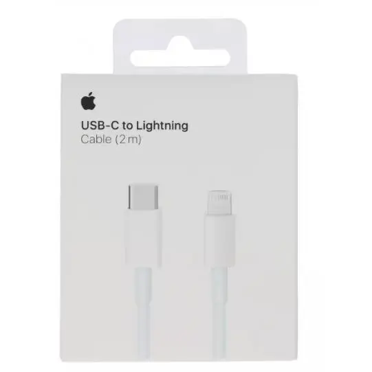 Cable USB-C a Lightning de Apple – 1 m / 2 m – Carga rápida para iPhone y iPad - 1