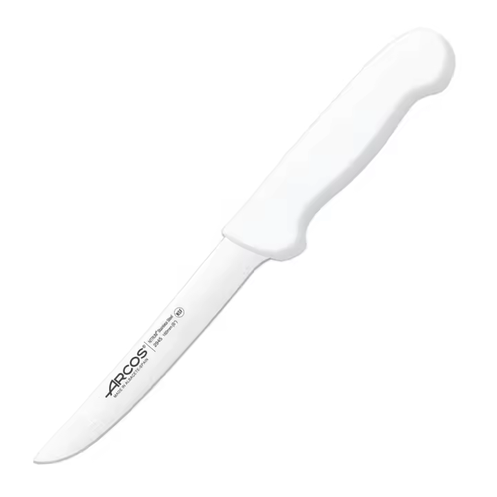 ARCOS Serie 2900 - Cuchillo Profesional Deshuesador Recto 16 cm Acero NITRUM. Blanco - 1
